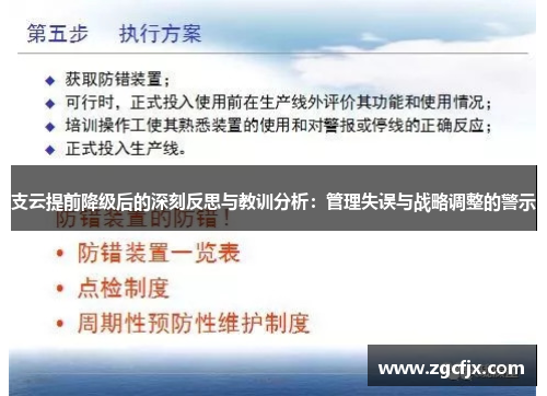 支云提前降级后的深刻反思与教训分析：管理失误与战略调整的警示